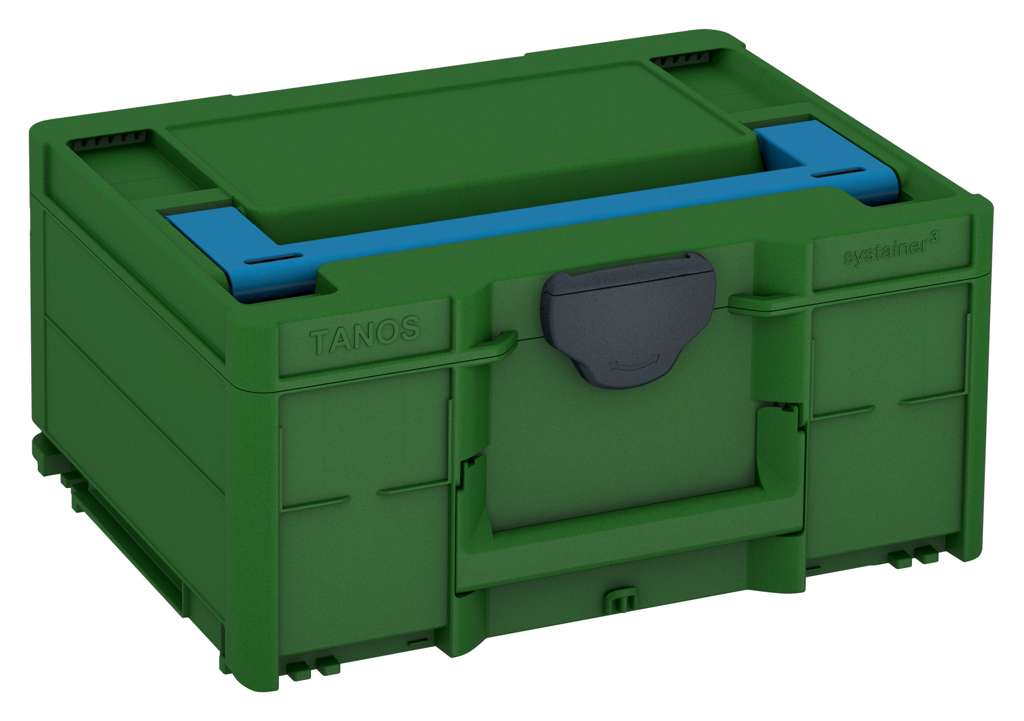 Systainer³ M 187, Emerald Green with Sky Blue lid handle and Anthracite catches