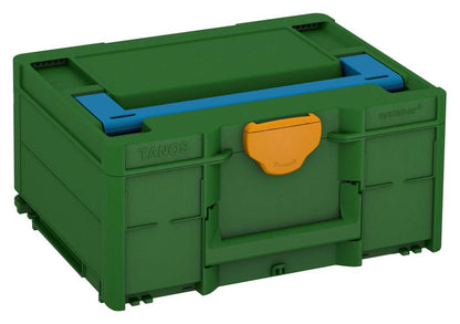 Systainer³ M 187, Emerald Green with Sky Blue lid handle and Daffodil Yellow catches