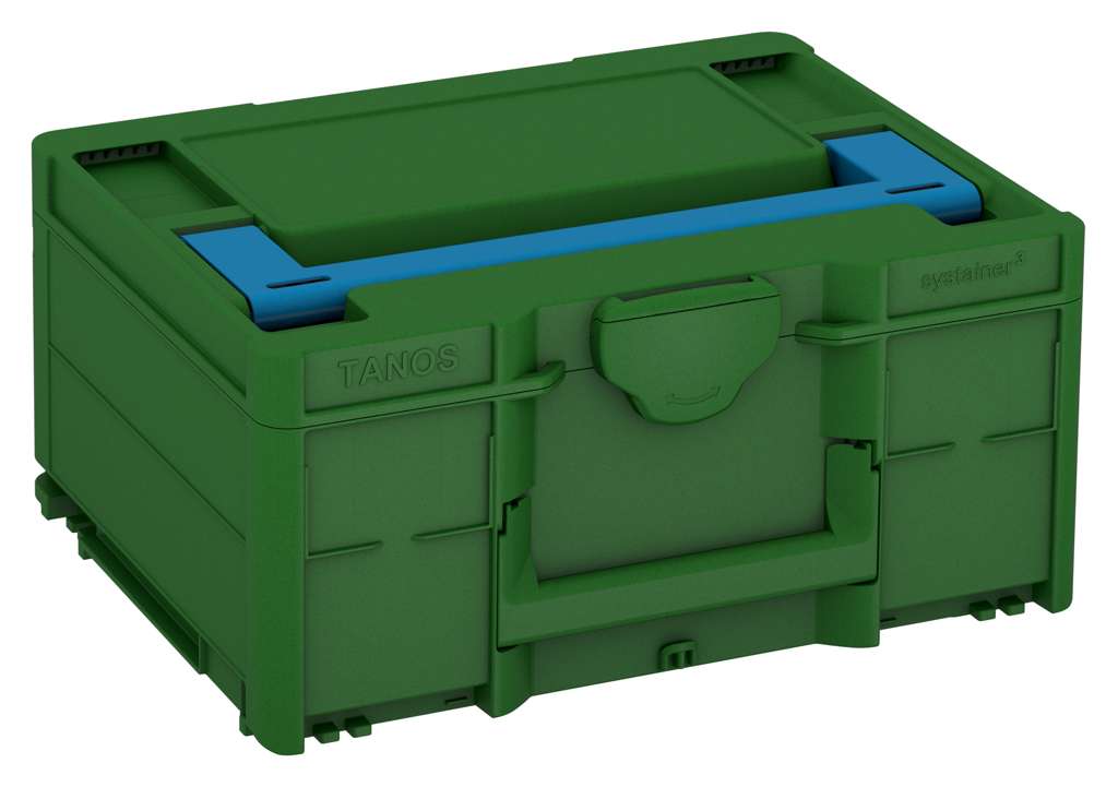 Systainer³ M 187, Emerald Green with Sky Blue lid handle