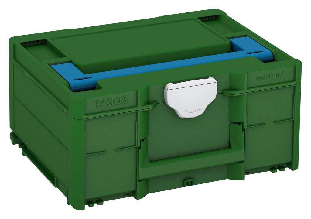 Systainer³ M 187, Emerald Green with Sky Blue lid handle and Light Grey catches