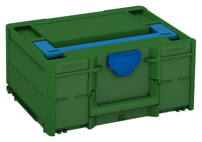 Systainer³ M 187, Emerald Green with Sky Blue lid handle and Signal Blue catches
