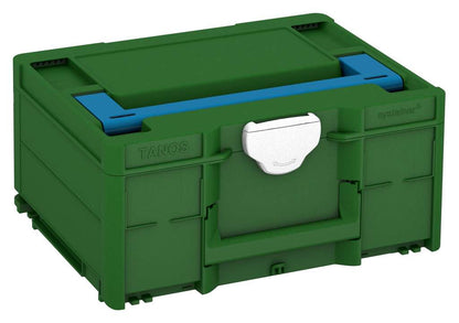 Systainer³ M 187, Emerald Green with Sky Blue lid handle and White catches