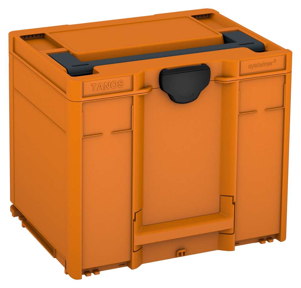 Systainer³ M 337, Deep Orange with Anthracite lid handle and Black catches