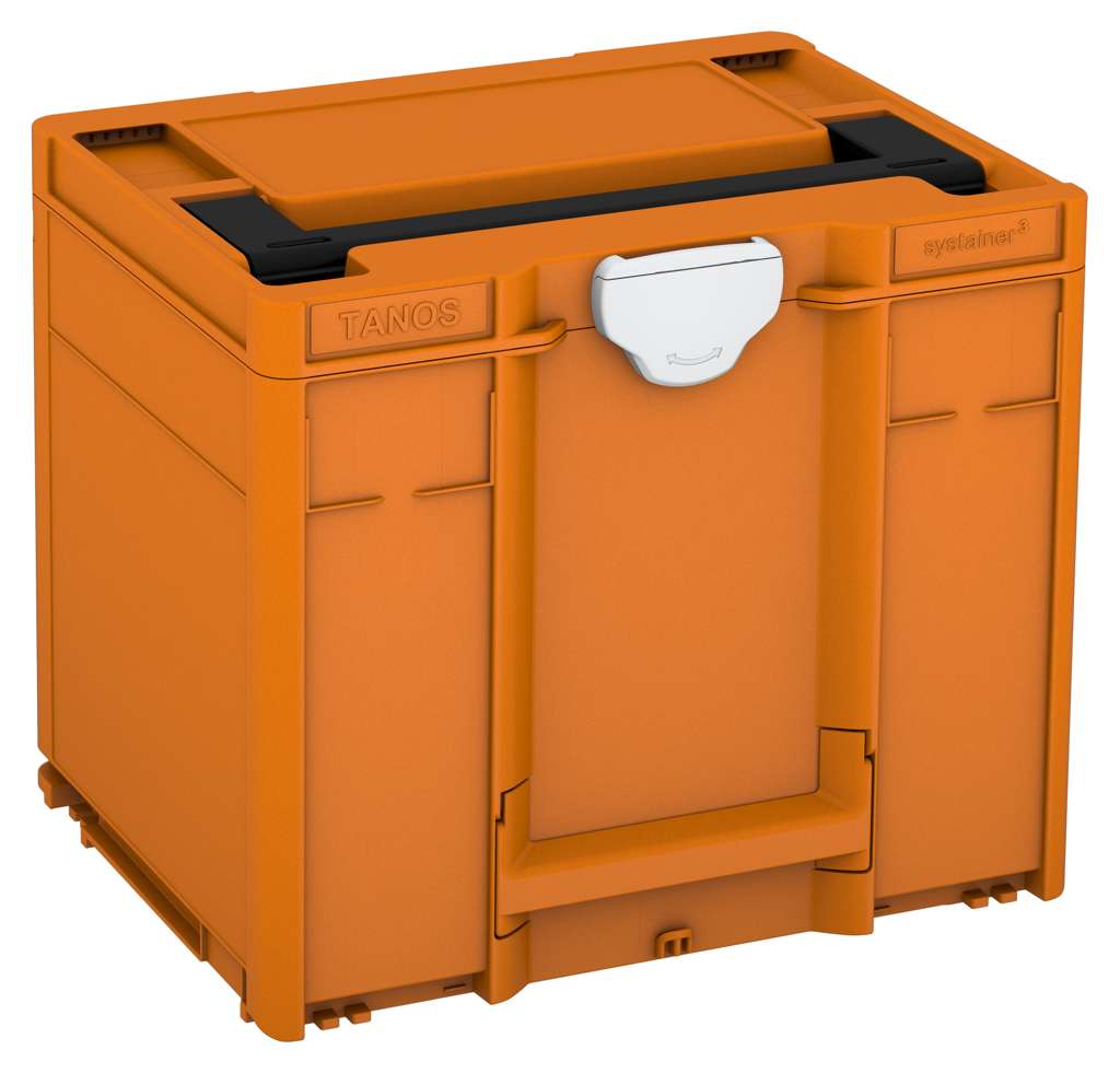 Systainer³ M 337, Deep Orange with Black lid handle and Light Grey catches