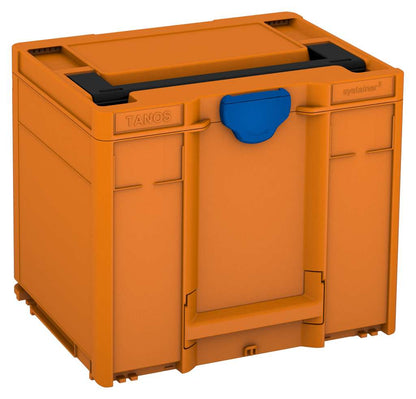 Systainer³ M 337, Deep Orange with Black lid handle and Signal Blue catches