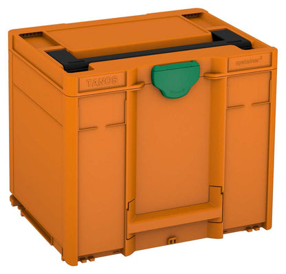 Systainer³ M 337, Deep Orange with Black lid handle and Signal Green catches