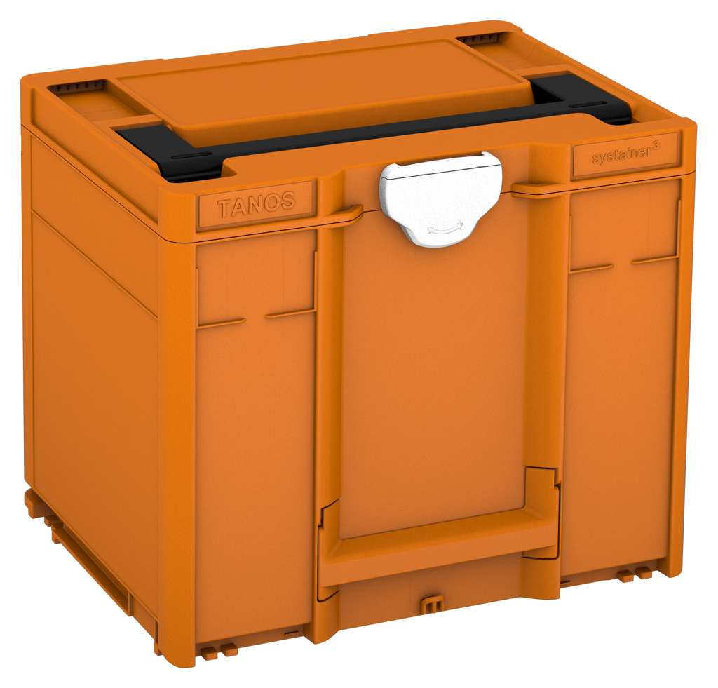 Systainer³ M 337, Deep Orange with Black lid handle and White catches