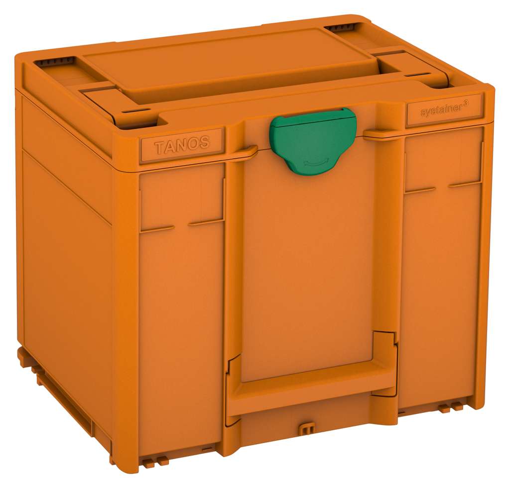 Systainer³ M 337, Deep Orange with Signal Green catches