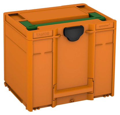 Systainer³ M 337, Deep Orange with Emerald Green lid handle and Black catches