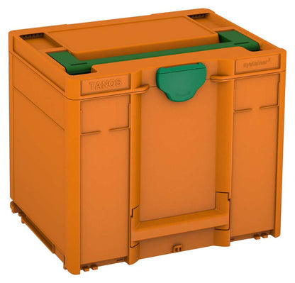 Systainer³ M 337, Deep Orange with Emerald Green lid handle and Signal Green catches