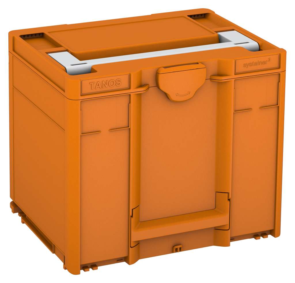 Systainer³ M 337, Deep Orange with Light Grey lid handle