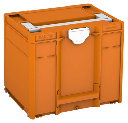 Systainer³ M 337, Deep Orange with Light Grey lid handle and White catches
