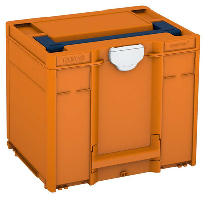 Systainer³ M 337, Deep Orange with Sapphire Blue lid handle and Light Grey catches