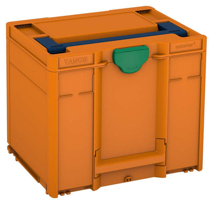 Systainer³ M 337, Deep Orange with Sapphire Blue lid handle and Signal Green catches