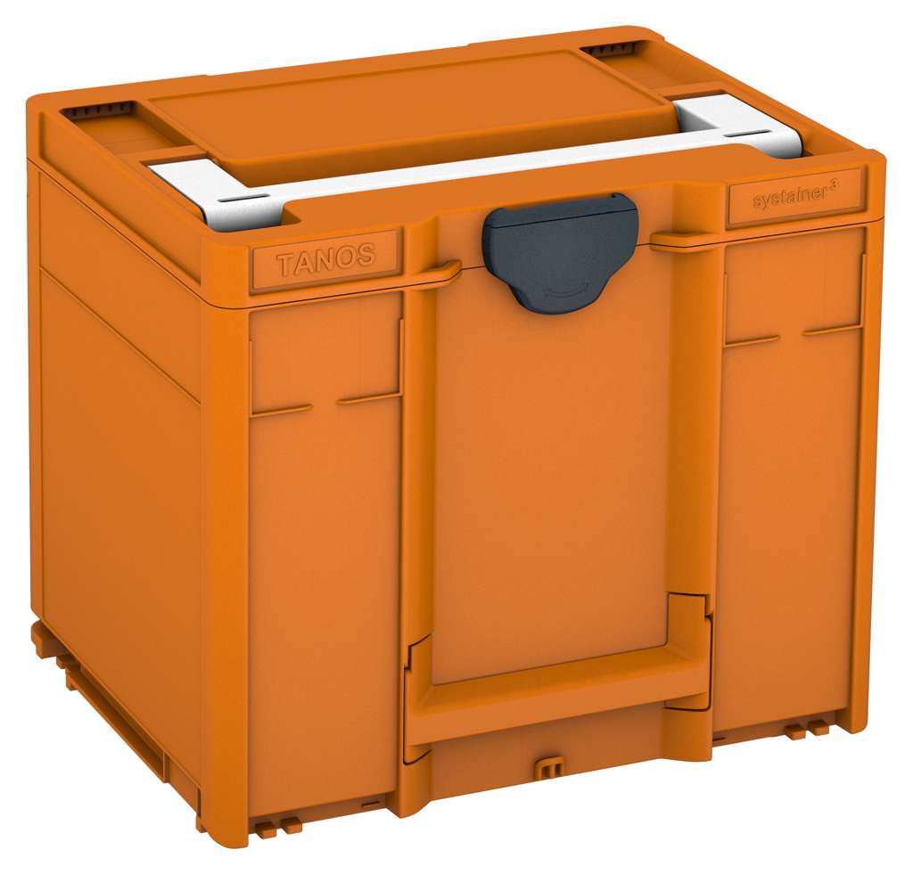Systainer³ M 337, Deep Orange with White lid handle and Anthracite catches