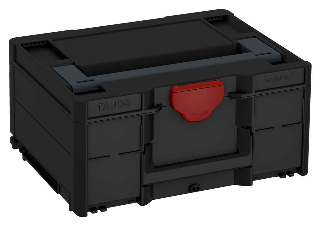 Systainer³ M 187, Black with Anthracite lid handle and Carmine Red catches