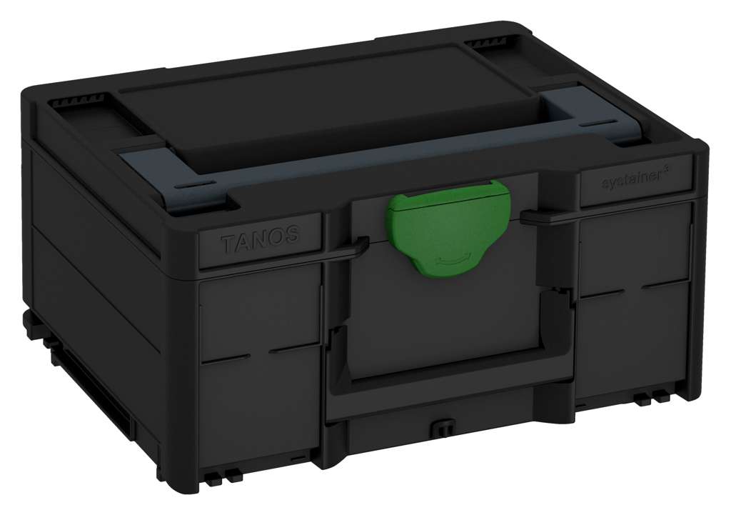 Systainer³ M 187, Black with Anthracite lid handle and Emerald Green catches