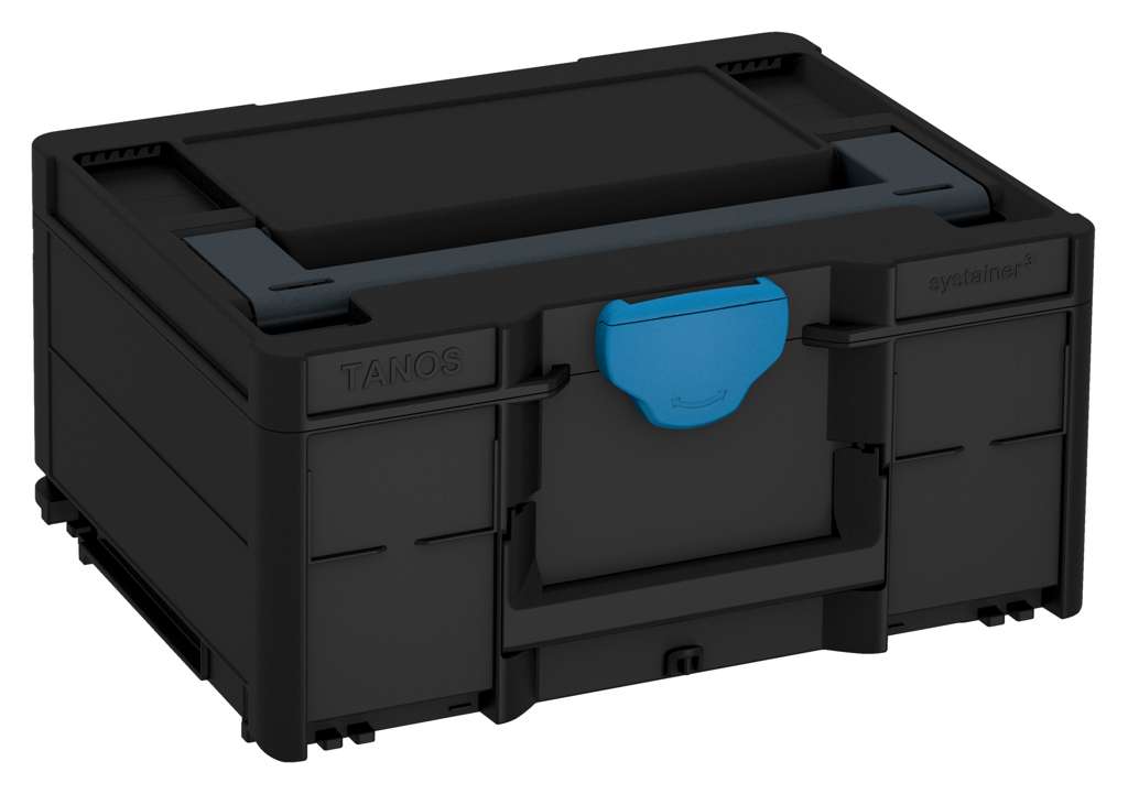Systainer³ M 187, Black with Anthracite lid handle and Sky Blue catches