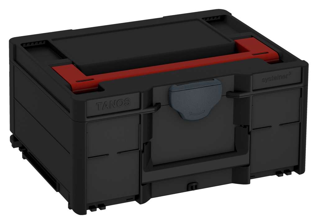 Systainer³ M 187, Black with Carmine Red lid handle and Anthracite catches