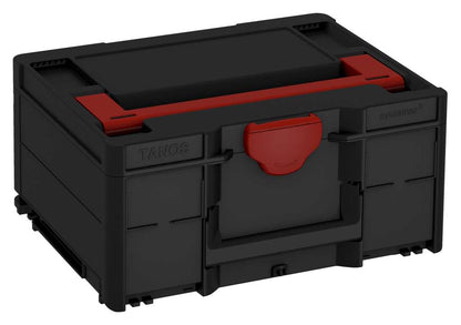 Systainer³ M 187, Black with Carmine Red lid handle and Carmine Red catches