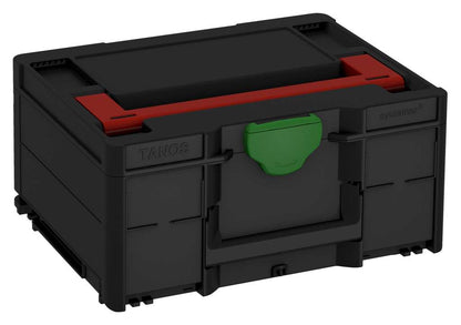 Systainer³ M 187, Black with Carmine Red lid handle and Emerald Green catches