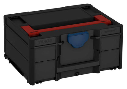 Systainer³ M 187, Black with Carmine Red lid handle and Sapphire Blue catches