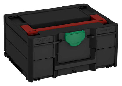 Systainer³ M 187, Black with Carmine Red lid handle and Signal Green catches