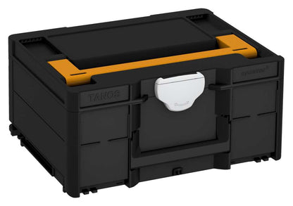 Systainer³ M 187, Black with Daffodil Yellow lid handle and Light Grey catches