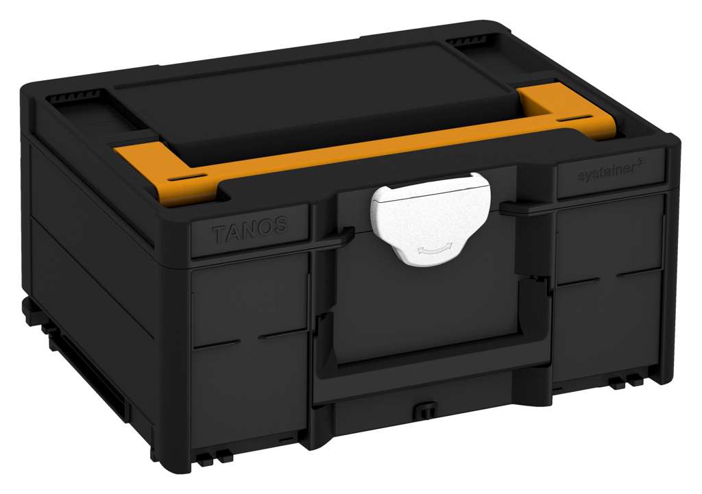 Systainer³ M 187, Black with Daffodil Yellow lid handle and White catches