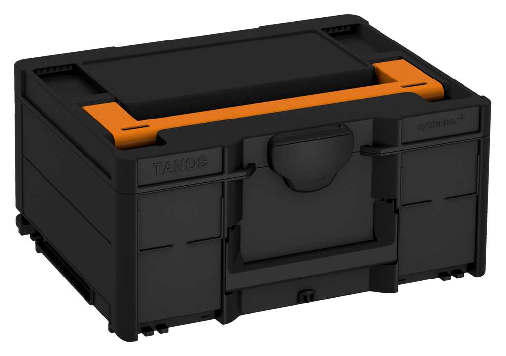 Systainer³ M 187, Black with Deep Orange lid handle