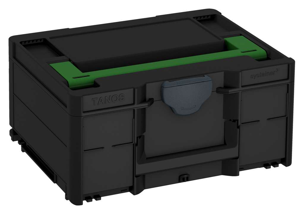 Systainer³ M 187, Black with Emerald Green lid handle and Anthracite catches