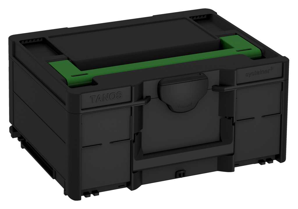 Systainer³ M 187, Black with Emerald Green lid handle
