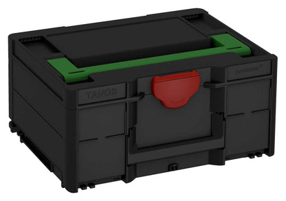 Systainer³ M 187, Black with Emerald Green lid handle and Carmine Red catches