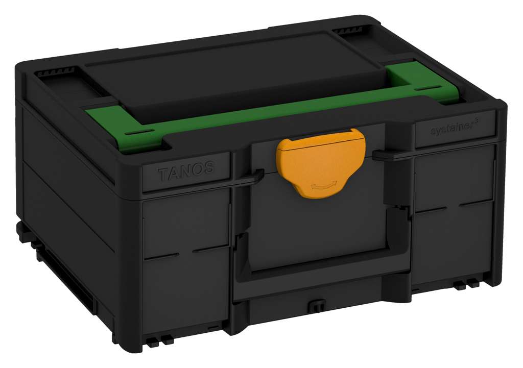 Systainer³ M 187, Black with Emerald Green lid handle and Daffodil Yellow catches