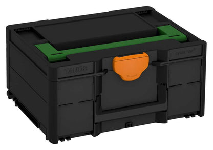 Systainer³ M 187, Black with Emerald Green lid handle and Deep Orange catches