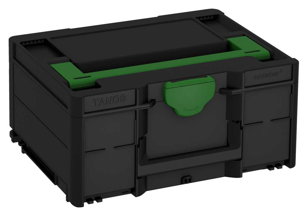 Systainer³ M 187, Black with Emerald Green lid handle and Emerald Green catches