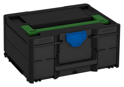 Systainer³ M 187, Black with Emerald Green lid handle and Signal Blue catches