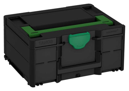 Systainer³ M 187, Black with Emerald Green lid handle and Signal Green catches