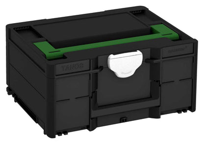 Systainer³ M 187, Black with Emerald Green lid handle and White catches