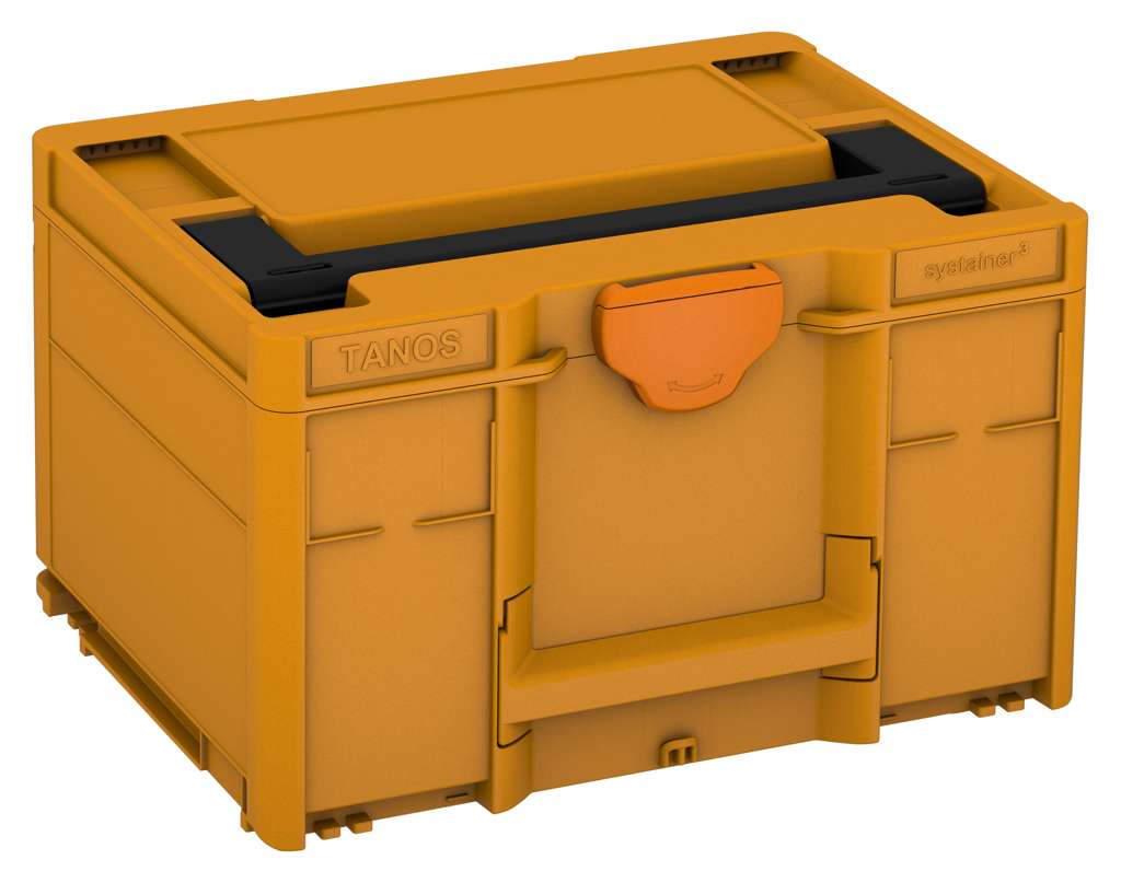 Systainer³ M 237, Daffodil Yellow with Black lid handle and Deep Orange catches