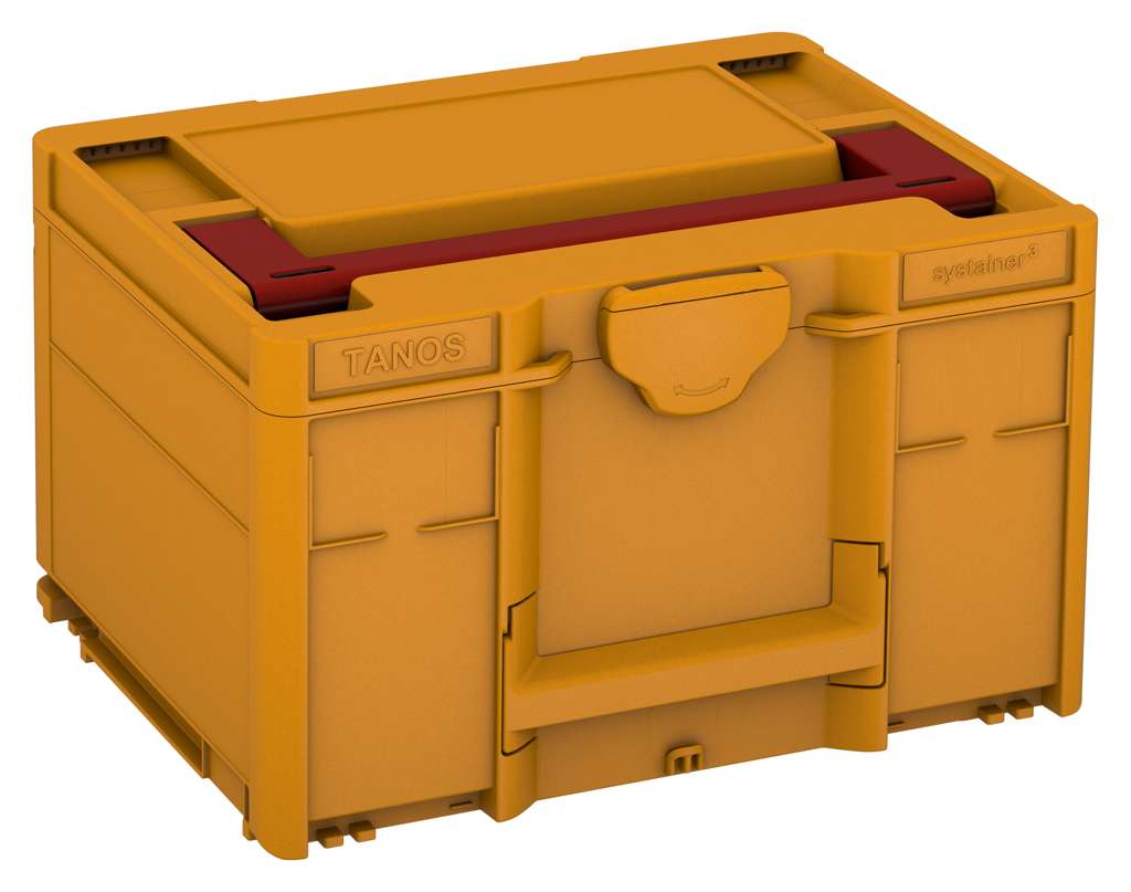 Systainer³ M 237, Daffodil Yellow with Carmine Red lid handle