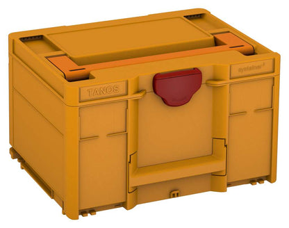 Systainer³ M 237, Daffodil Yellow with Deep Orange lid handle and Carmine Red catches