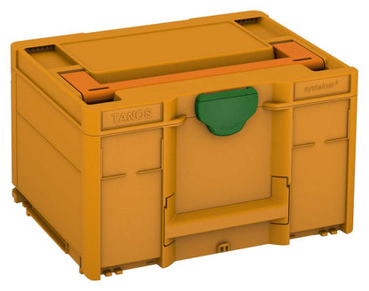 Systainer³ M 237, Daffodil Yellow with Deep Orange lid handle and Emerald Green catches