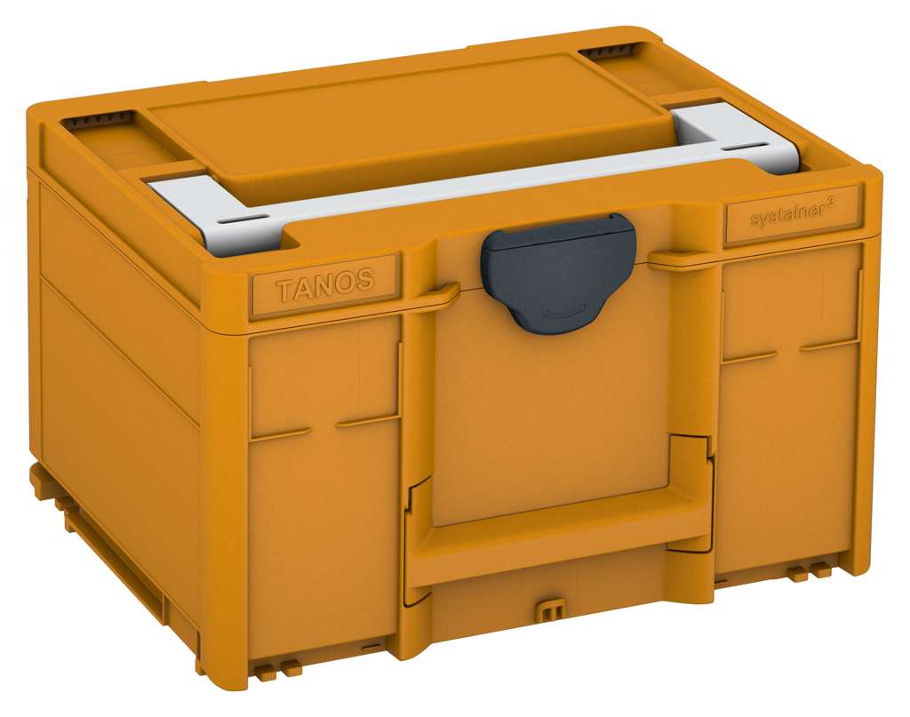 Systainer³ M 237, Daffodil Yellow with Light Grey lid handle and Anthracite catches