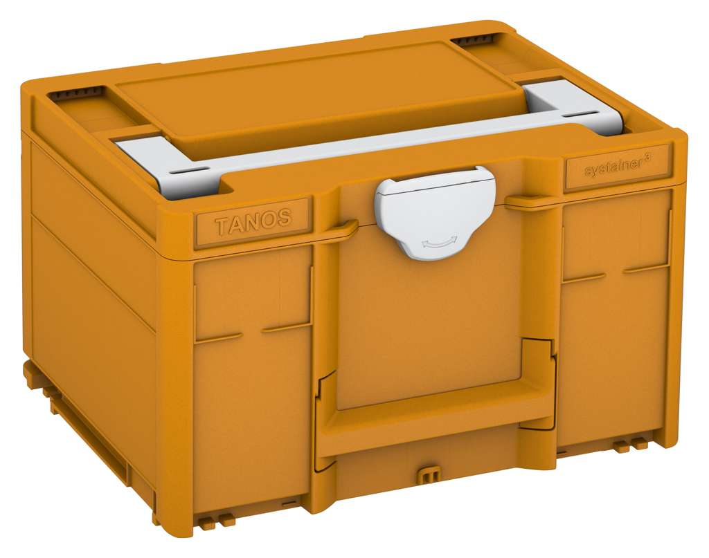 Systainer³ M 237, Daffodil Yellow with Light Grey lid handle and Light Grey catches