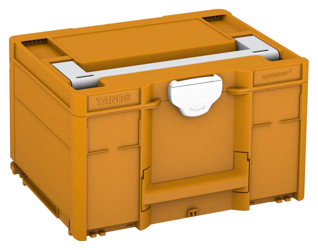 Systainer³ M 237, Daffodil Yellow with Light Grey lid handle and White catches