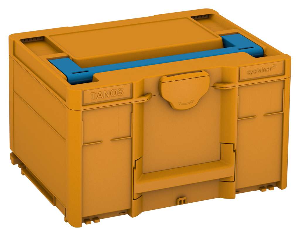 Systainer³ M 237, Daffodil Yellow with Sky Blue lid handle