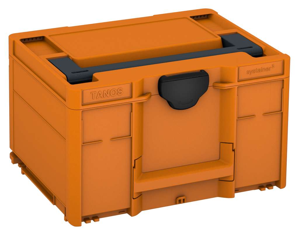 Systainer³ M 237, Deep Orange with Anthracite lid handle and Black catches