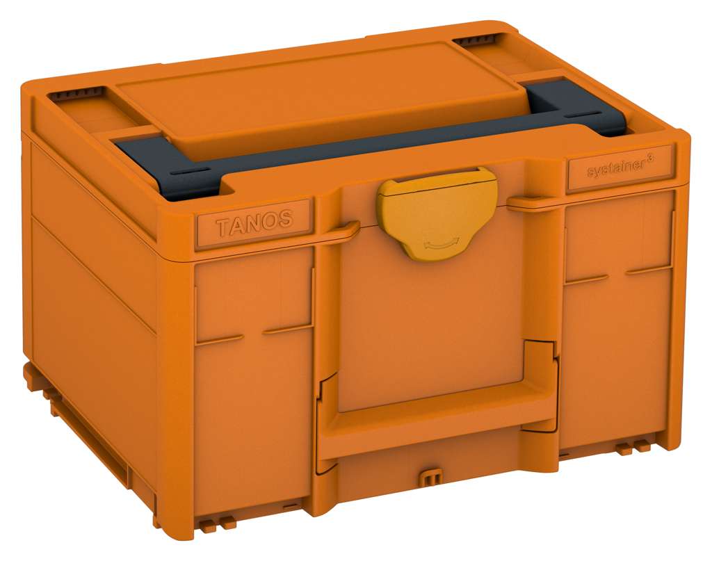 Systainer³ M 237, Deep Orange with Anthracite lid handle and Daffodil Yellow catches