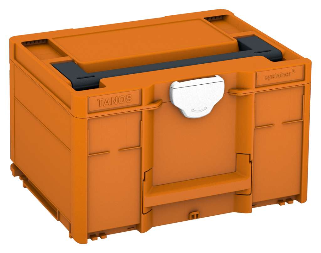 Systainer³ M 237, Deep Orange with Anthracite lid handle and White catches